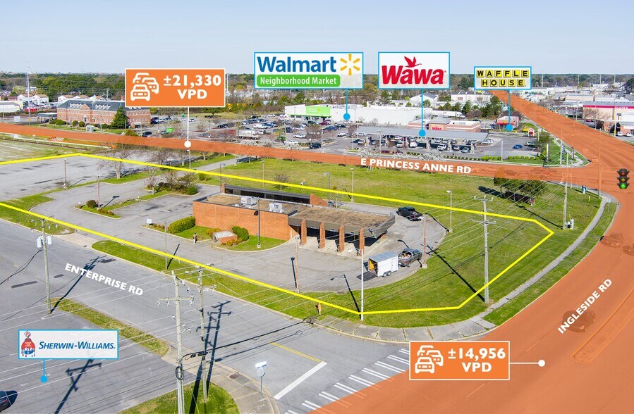 Primary Photo Of 3351 E Princess Anne Rd, Norfolk Bank For Sale