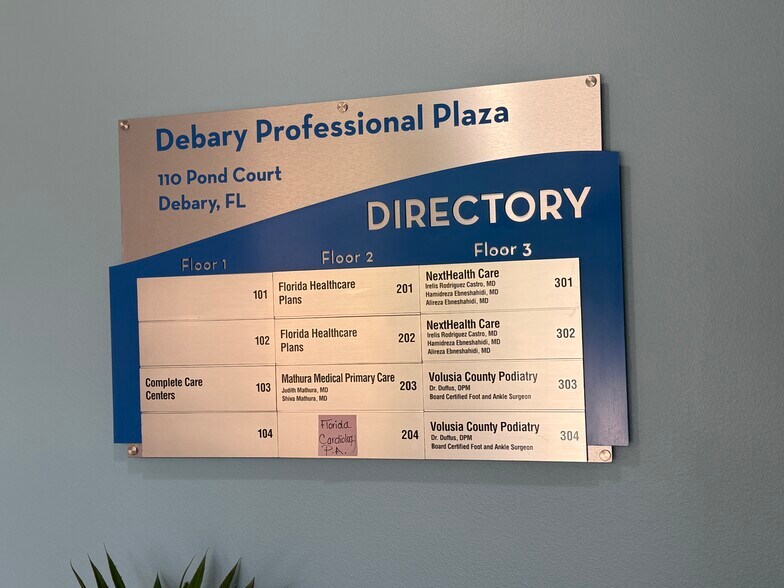 More Photos Of 110 Pond Ct, DeBary Medical For Lease