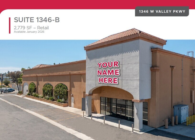 More Photos Of 1346-1358 W Valley Pky, Escondido Supermarket For Lease