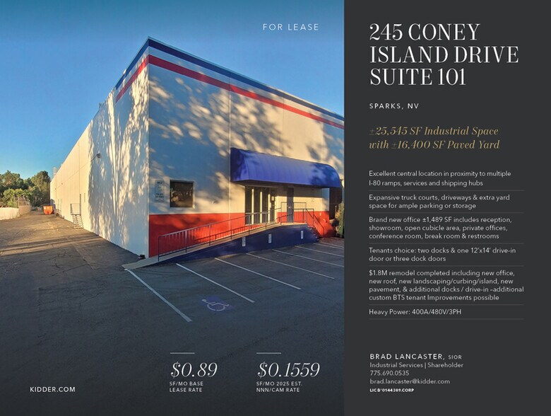 Primary Photo Of 245 Coney Island Dr, Sparks Manufacturing For Sale