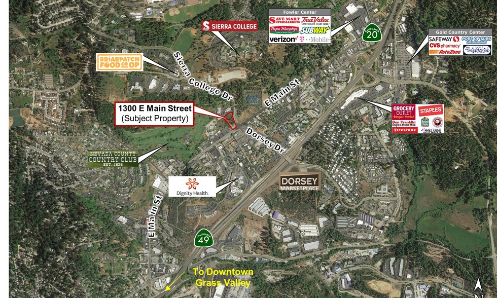 Primary Photo Of 1300 E Main St, Grass Valley Land For Sale