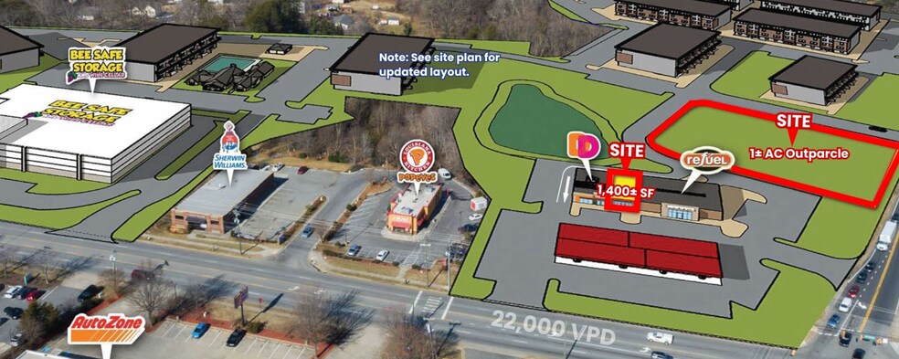 More Photos Of 100 Pisgah Church Rd, Greensboro General Retail For Lease