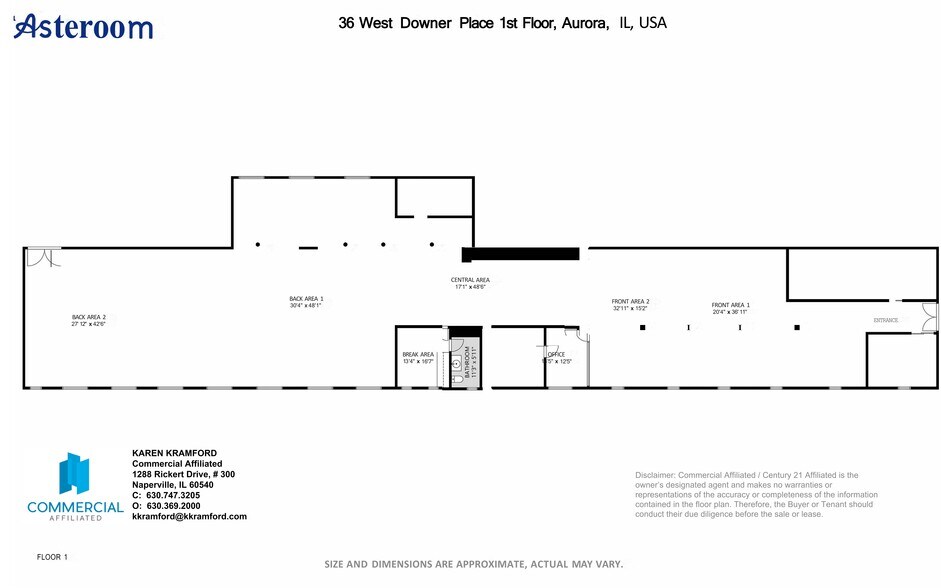 More Photos Of 36 W Downer Pl, Aurora Storefront For Lease
