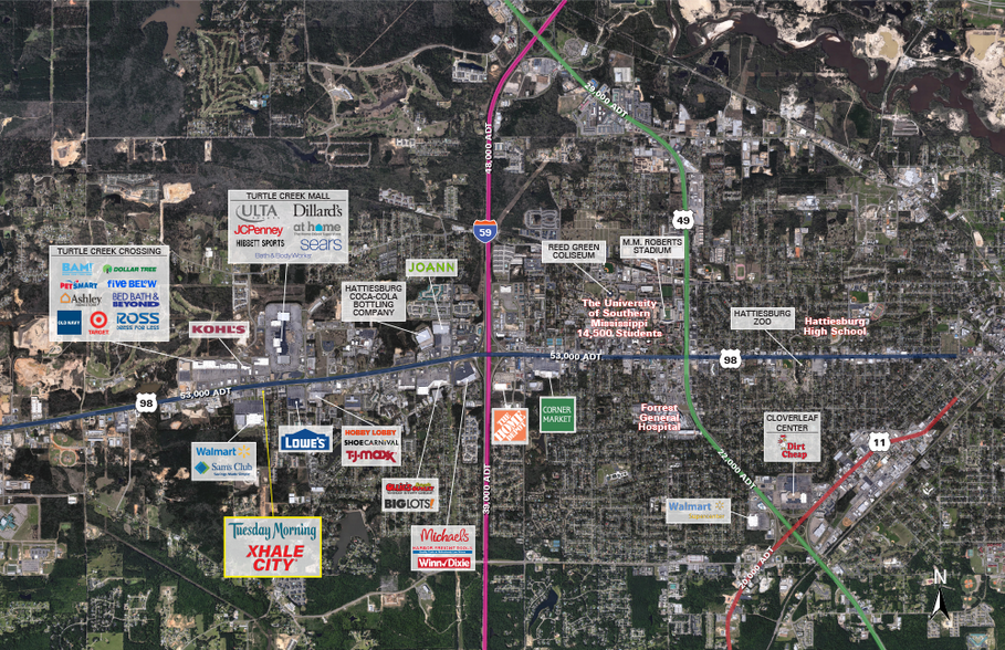More Photos Of 6062 Hwy 98 W, Hattiesburg Freestanding For Lease