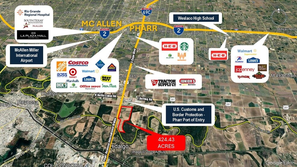 More Photos Of 271.62 Acs on West side of Pharr Intl. Bridge, Pharr Land For Sale