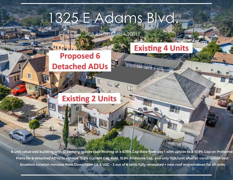 Primary Photo Of 1323 E Adams Blvd, Los Angeles Apartments For Sale