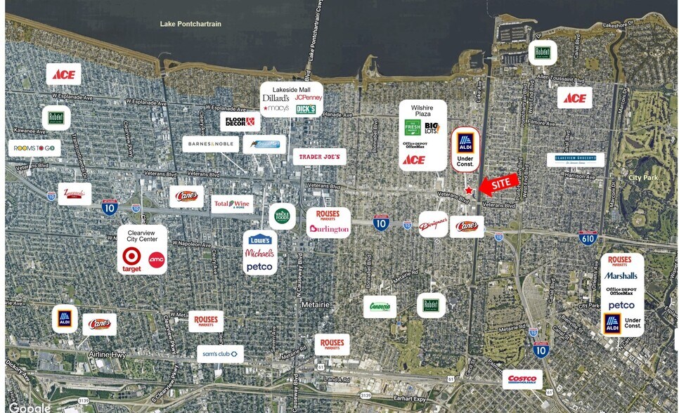 More Photos Of 201-225 Veterans Memorial Blvd, Metairie Freestanding For Lease