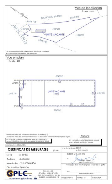 More Photos Of 750-770 St Saint-Paul, Saint-remi General Retail For Lease