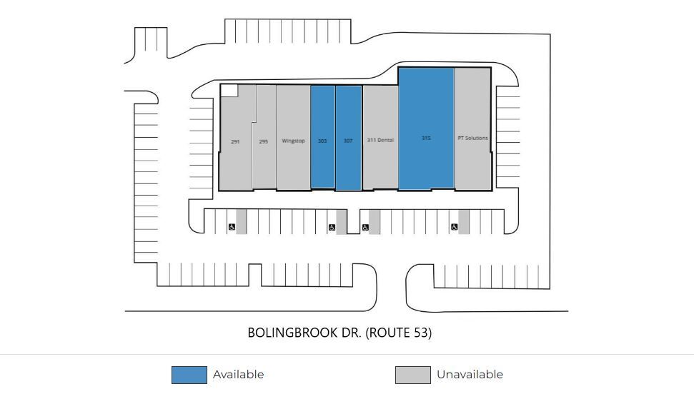 More Photos Of 291-319 N Bolingbrook Dr, Bolingbrook General Retail For Lease