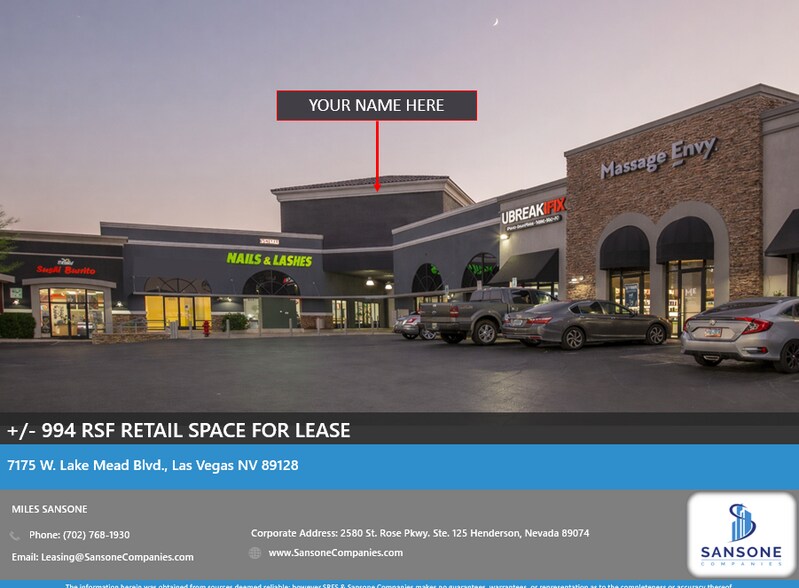 More Photos Of 7175 W Lake Mead Blvd, Las Vegas Unknown For Lease