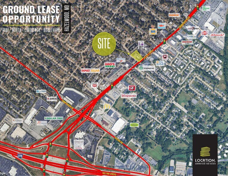 Primary Photo Of 7661 N Lindbergh Blvd, Hazelwood Land For Lease