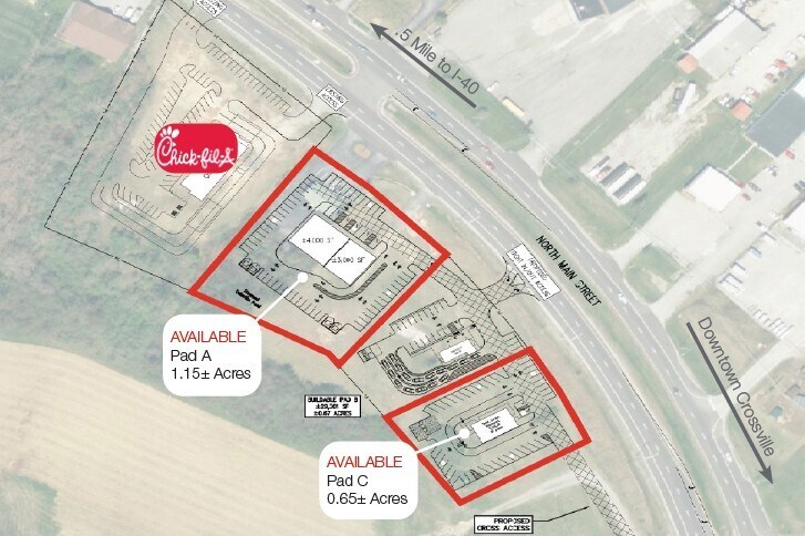 More Photos Of 3317 Main st, Crossville Land For Lease