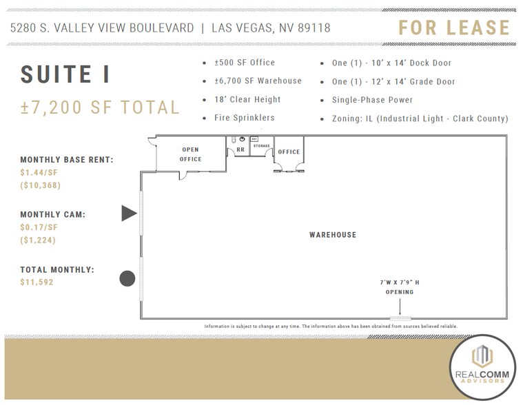 More Photos Of 5280 S Valley View Blvd, Las Vegas Warehouse For Lease