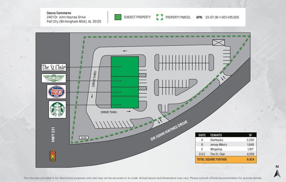 More Photos Of 2401-2413 Dr John Haynes Dr, Pell City Storefront Retail Office For Sale