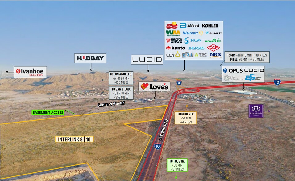 Primary Photo Of I-10 & Sunland Gin rd, Eloy Land For Sale