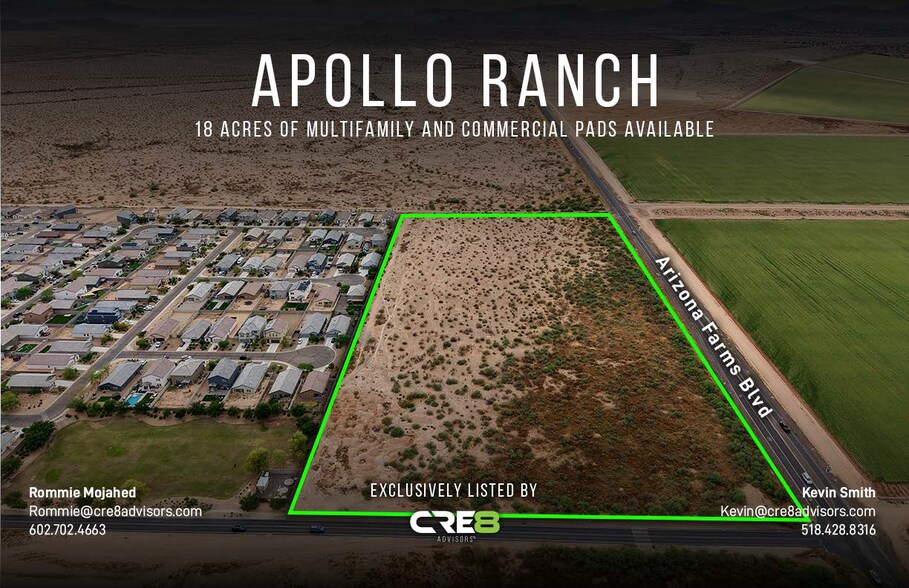 Primary Photo Of Arizona Farms Rd & Apollo Dr, Florence Land For Sale