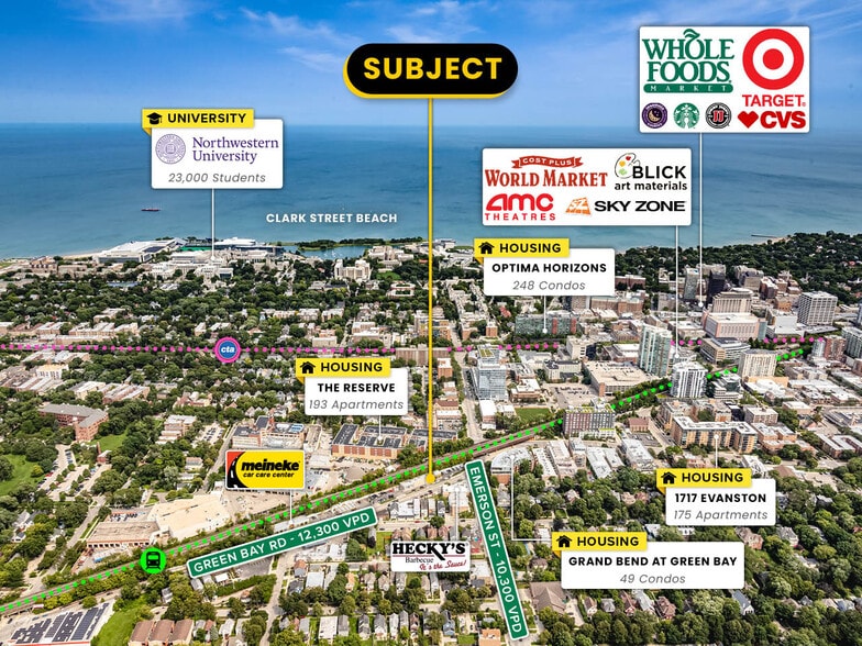 More Photos Of 1901 Green Bay Rd, Evanston General Retail For Sale