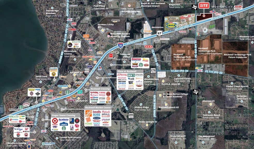 More Photos Of NEC I-30 & FM 549, Rockwall Freestanding For Lease