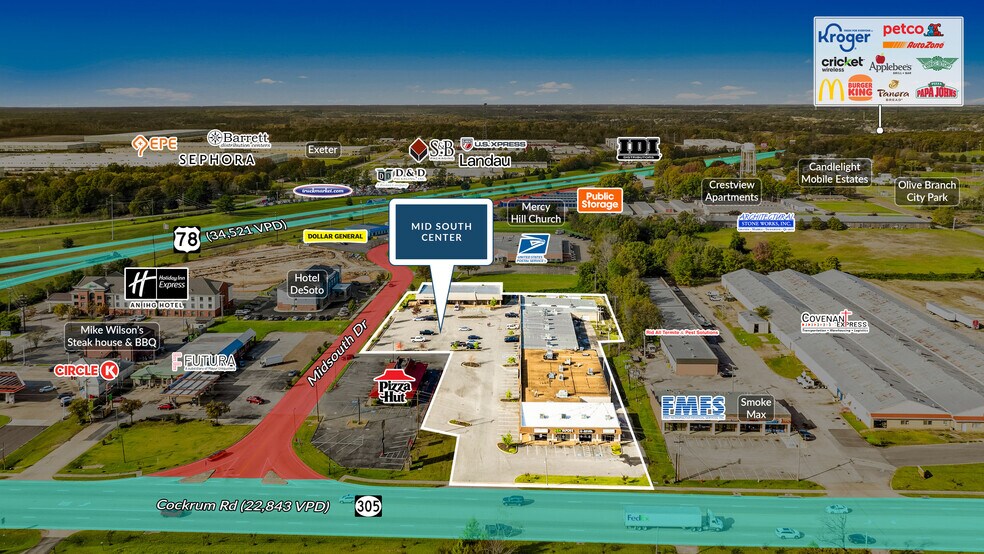 More Photos Of 8200 Midsouth dr, Olive Branch General Retail For Sale