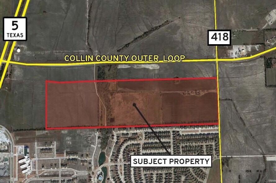 More Photos Of SW Corner of Collin County Outer Loop and CR 418, Melissa Land For Sale