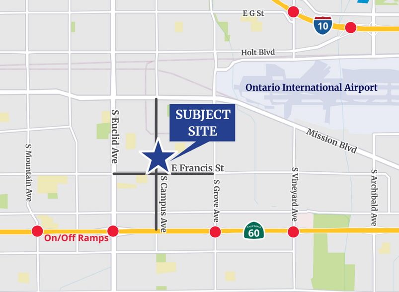 More Photos Of 1633 S Campus Ave, Ontario Land For Lease