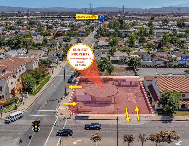 Primary Photo Of 2444 Huntington Dr, Duarte Fast Food For Sale