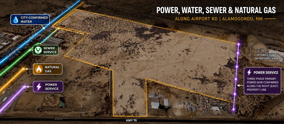 More Photos Of Hwy 70 Frontage w/dual access on Airport Rd, Alamogordo Land For Sale