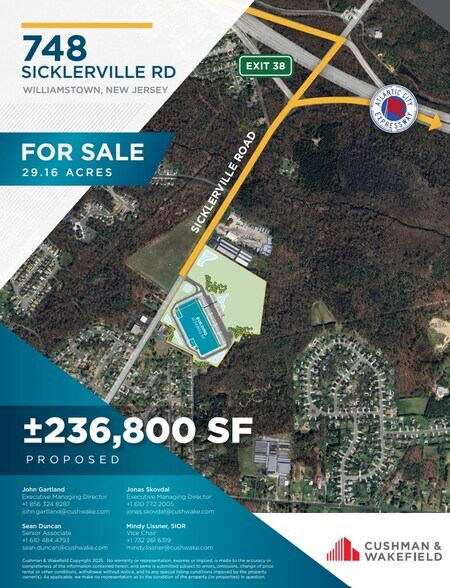 Primary Photo Of 748 Sicklerville Rd, Williamstown Land For Sale