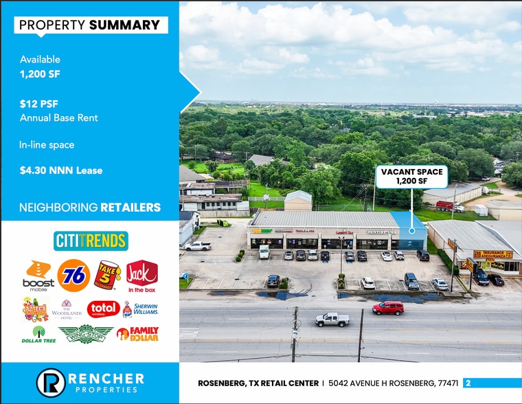 More Photos Of 5042 Avenue H, Rosenberg Unknown For Lease