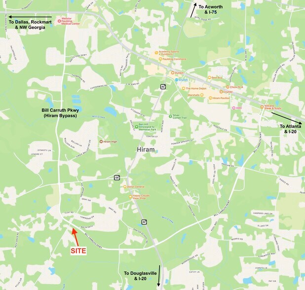 More Photos Of Bill Carruth Parkway @ Nebo Road, Hiram Land For Sale