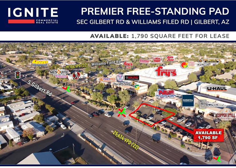 Primary Photo Of SEC Gilbert & Williams Field Rd, Gilbert Storefront Retail Office For Sale