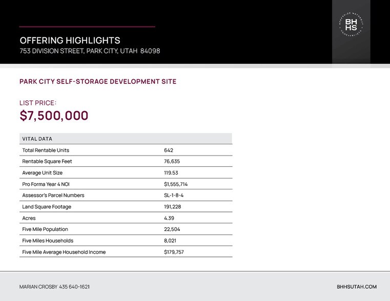 More Photos Of 753 Division St, Park City Land For Sale