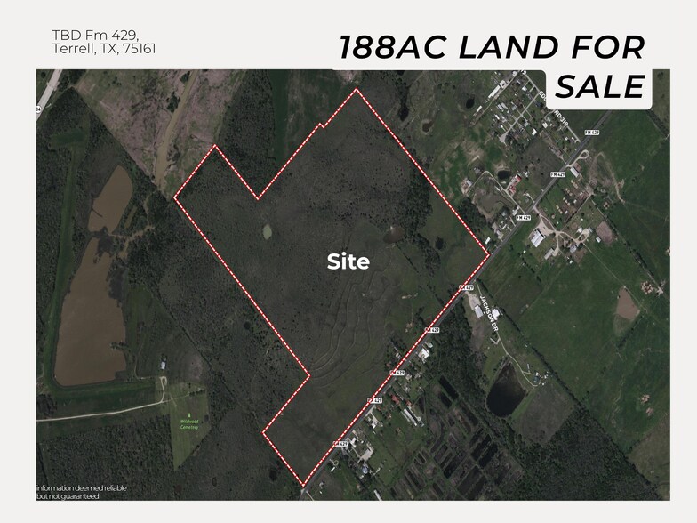 Primary Photo Of Fm Rd 429, Terrell Land For Sale