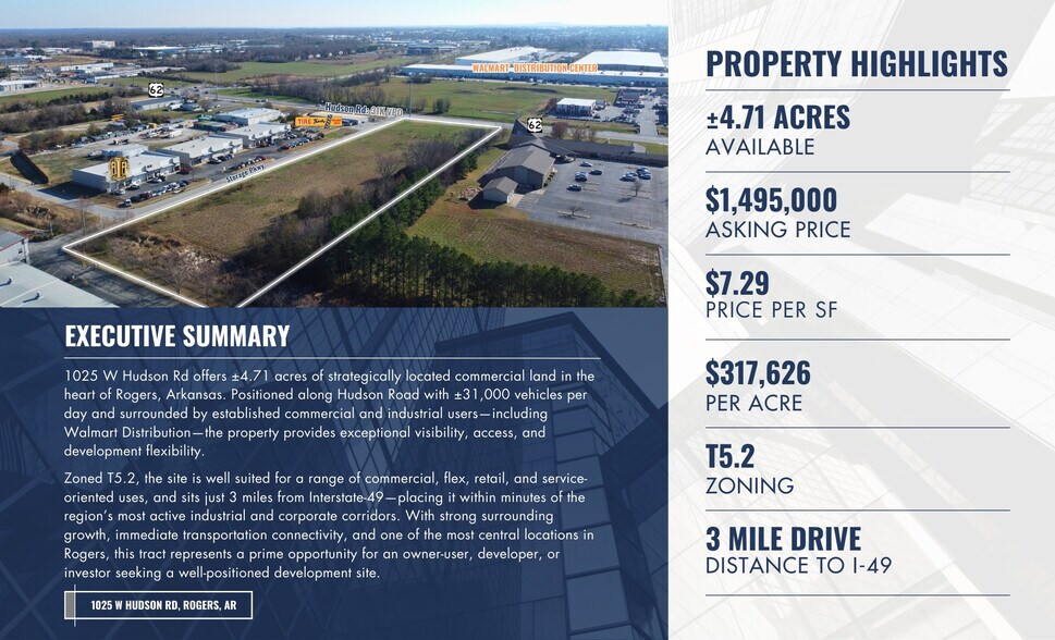 More Photos Of 1025 W Hudson Rd, Rogers Land For Sale