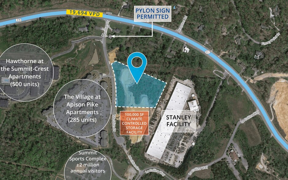 More Photos Of 4930 Meridian, Ooltewah Land For Sale