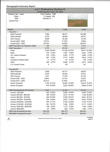 More Photos Of 625 Mustang Rd, Yukon Land For Sale