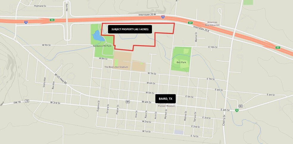 More Photos Of I-20 Frontage @ 9th St, Baird Land For Sale