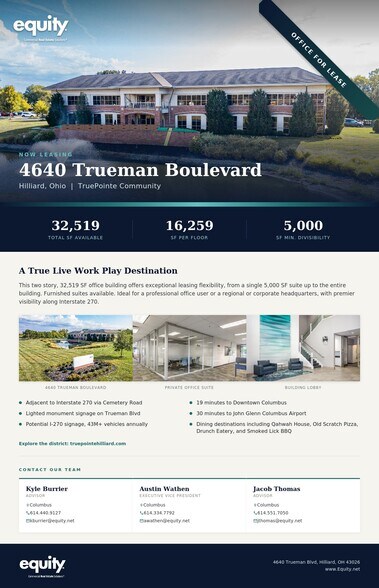 More Photos Of 4640 Trueman Blvd, Hilliard Office For Lease