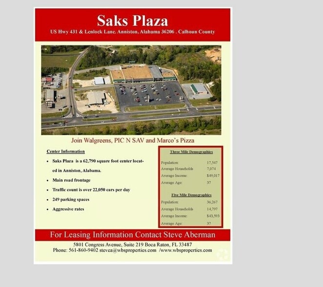 More Photos Of 2413-2495 US Highway 431, Anniston Unknown For Lease