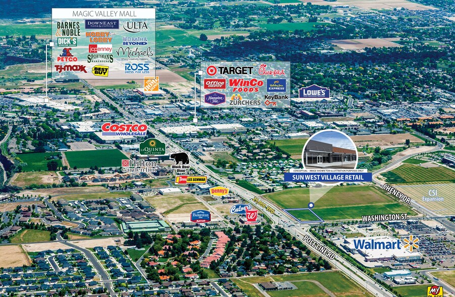 More Photos Of SEC Pole Line Rd & Washington St, Twin Falls Storefront For Lease