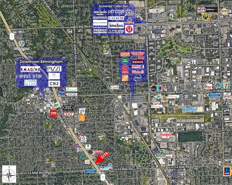 More Photos Of 33202-33278 Woodward Ave, Birmingham Unknown For Lease