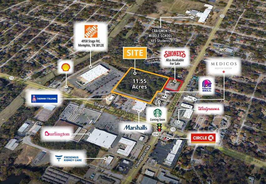 More Photos Of 0 Stage Road @ Covington Pike, Memphis Land For Sale