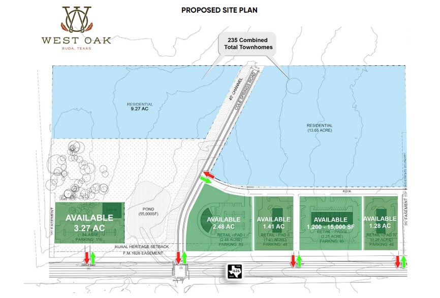 More Photos Of FM 1626, Buda Land For Lease