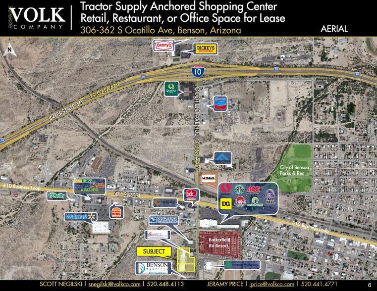 More Photos Of 306-362 S Ocotillo Ave, Benson Storefront Retail Office For Lease
