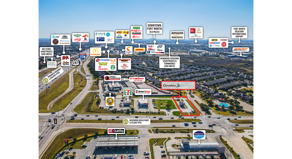 More Photos Of 2816 Basswood Blvd, Fort Worth General Retail For Sale
