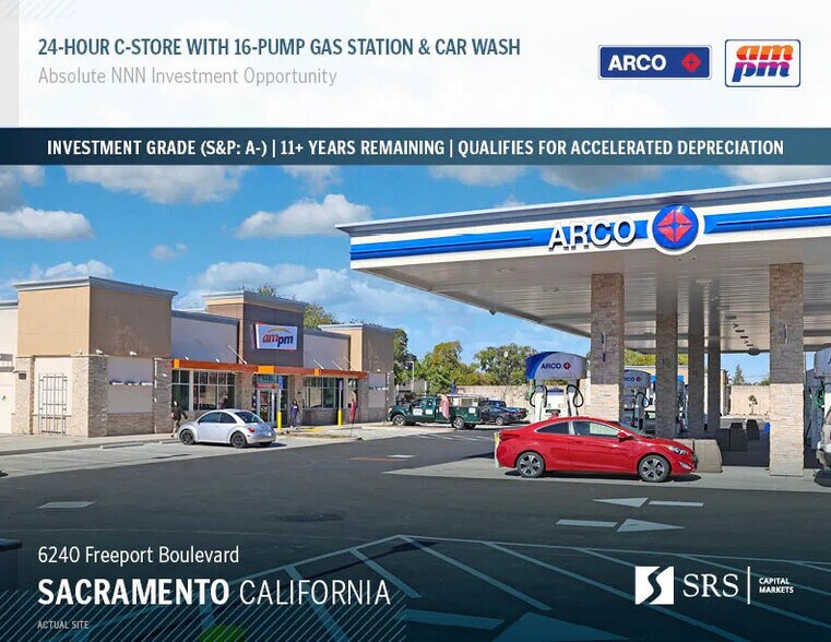 Primary Photo Of 6240 Freeport Blvd, Sacramento Service Station For Sale