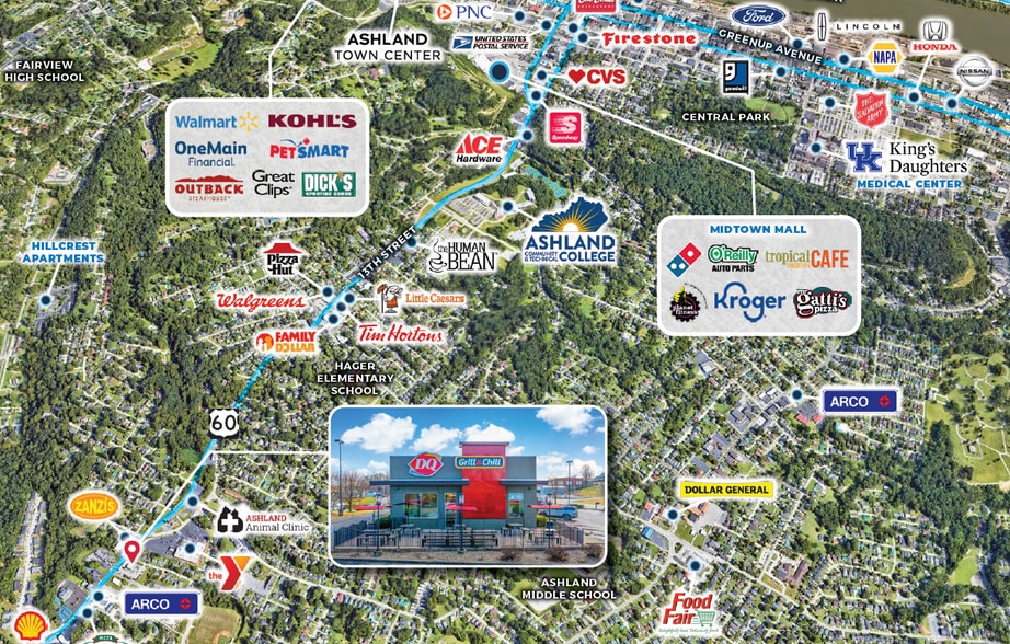 More Photos Of 3300 13th St, Ashland Fast Food For Sale