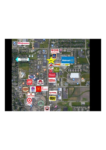 Primary Photo Of 215 Greenbriar Dr, Normal Fast Food For Lease