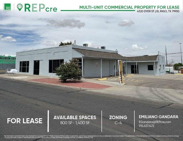 Primary Photo Of 4320 Dyer St, El Paso Storefront Retail Office For Lease