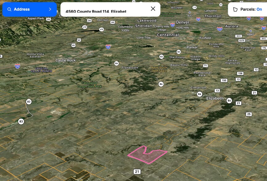 More Photos Of 4560 County Road 114, Elizabeth Land For Sale